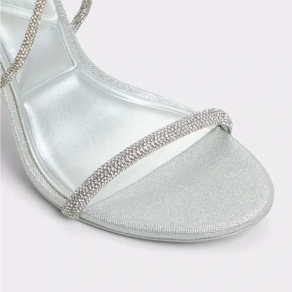 ALDO Silver Strappy Heels - Picture 5 of 15